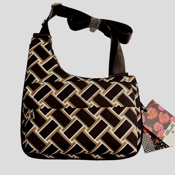 DVF Diane Von Furstenberg Target Utility Crossbody Bag Vintage Weave Neutral NWT - Picture 4 of 7